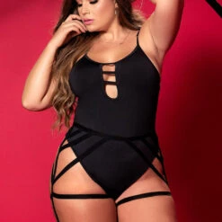 Mapalé Plus Size Multi-Strap Bodysuit 7 Mapalé Plus Size Multi-Strap Bodysuit