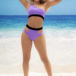 Mapalé Lavender Cut Out Bikini 5 Mapalé Lavender Cut Out Bikini