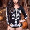 Mapalé Sassy Skeleton Sleepwear Romper