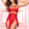 Mapalé Strappy Red Cage Chemise