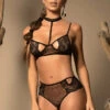 Mapalé Lingerie Sheer Leopard Bra Set
