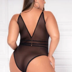 Mapalé Plus Size Sparkle Lace Teddy