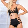 Mapalé Lingerie Harness Bra And High Waisted Panty