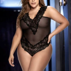 Mapale Plus-Size-Lucky Lace-Up Teddy