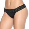 Mapalé Lingerie Microfiber And Lace Thong