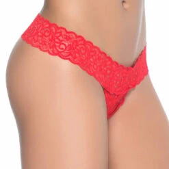 Mapalé Peek-a-Boo Crotchless Thong Lingerie