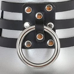 Funk Plus Triple Leather Large O Ring Choker