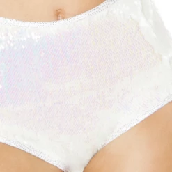 J. Valentine Pearl White High Waist Reversible Sequin Shorts 5 J. Valentine Pearl White High Waist Reversible Sequin Shorts