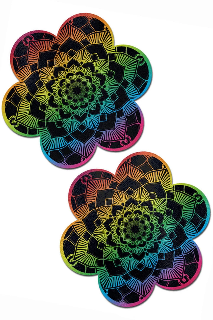 Pastease Rainbow Mandala Flower Pasties 1 Pastease Rainbow Mandala Flower Pasties