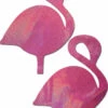 Pastease Holographic Bubblegum Pink Flamingos Pasties
