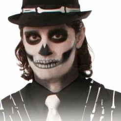 Forum Novelties Bone Accented Fedora Accessories