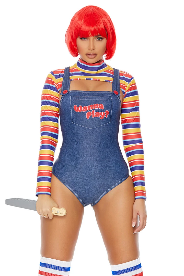 Forplay Sexy Halloween Costumes Wanna Play? Killer Doll Costume