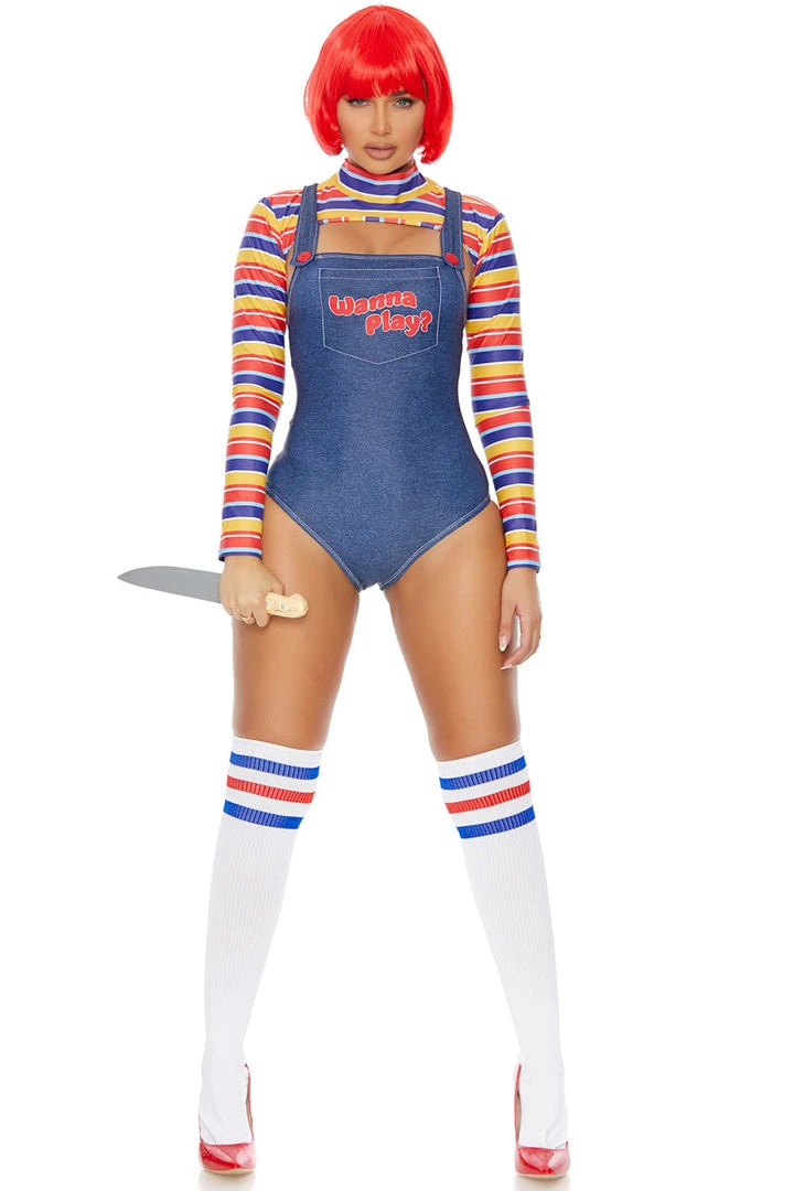 Forplay Sexy Halloween Costumes Wanna Play? Killer Doll Costume