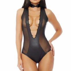 Forplay Vulgar Matte Bodysuit Lingerie