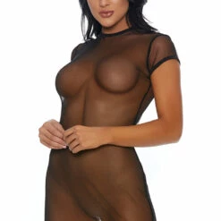 Forplay Constraint Mesh Chemise Lingerie
