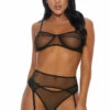 Forplay Heartless Bra And Garter Set