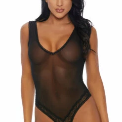 Forplay Teddy Lingerie Sheer Temptation Teddy