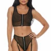 Forplay Lingerie Vixen Crop Top And Panty