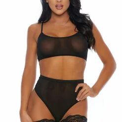 Forplay Lingerie Sheer Lovin' Bralette Set