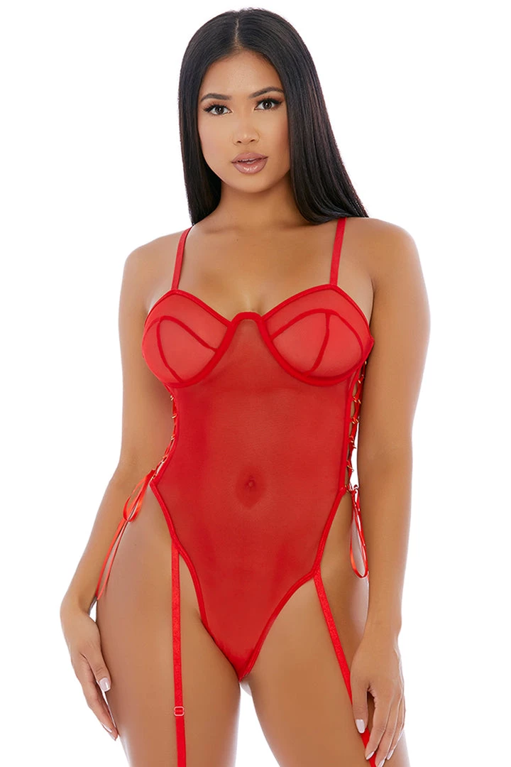 Forplay Make It Ring Teddy Lingerie 4 Forplay Make It Ring Teddy Lingerie