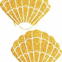 NevaNude Gold Fairy Dust Glitter Shell Pasties