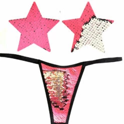 NevaNude Lingerie Bitchin' Flip Sequin Nipple Pasties & G-String Panty 5 NevaNude Lingerie Bitchin' Flip Sequin Nipple Pasties & G-String Panty