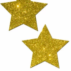 Pastease Gold Glitter Star Nipple Pasties