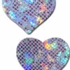 Pastease Lingerie Disco Lavender Heart Nipple Pasties