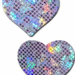 Pastease Lingerie Disco Lavender Heart Nipple Pasties
