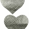 Pastease Galactic Silver Heart Pasties