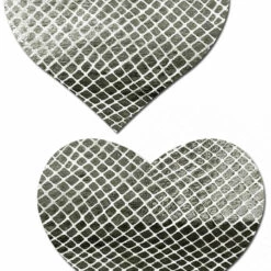 Pastease Galactic Silver Heart Pasties