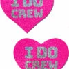 Pastease I Do Crew Pink Glitter Heart Pasties