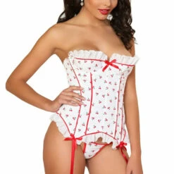 3WISHES Sweet Cherry Jubilee Corset Corsets