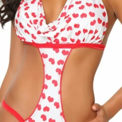 3WISHES Teddy Lingerie Flirty Flutter Hearts Lingerie