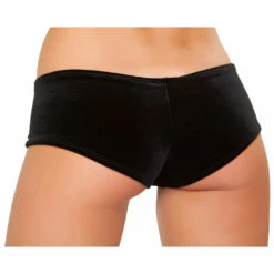 J. Valentine Black Velvet Shorts Clothing