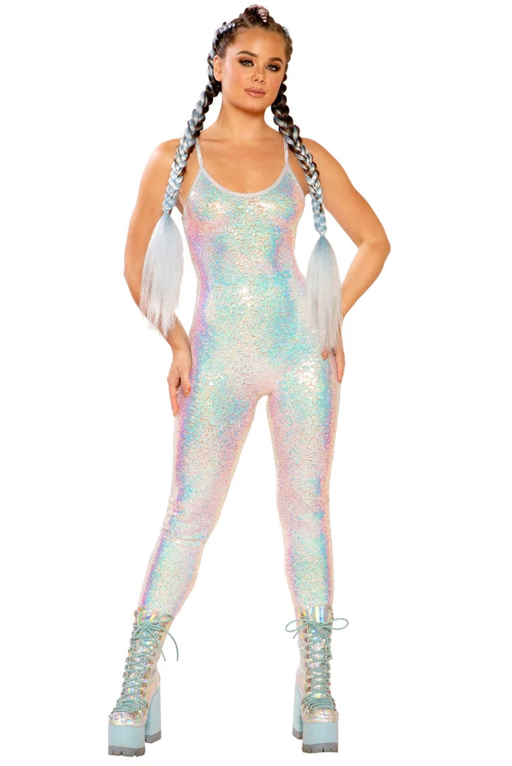 J. Valentine Metallic Sequin Catsuit 3 J. Valentine Metallic Sequin Catsuit