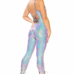 J. Valentine Metallic Sequin Catsuit 12 J. Valentine Metallic Sequin Catsuit