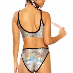 J. Valentine Clothing Metallic High Waisted Bottoms