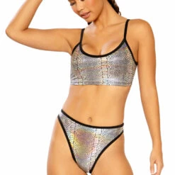 J. Valentine Clothing Metallic Spaghetti Tank