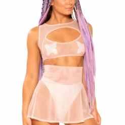 J. Valentine Mesh Skater Skirt 11 J. Valentine Mesh Skater Skirt