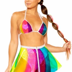 J. Valentine Clothing Rainbow Pinwheel Skirt