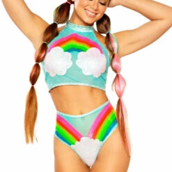 J. Valentine Clothing Cloud And Rainbow Crop Top 5 J. Valentine Clothing Cloud And Rainbow Crop Top