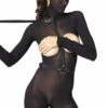 Leg Avenue Nylon Bondage Harness With Leash