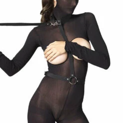Leg Avenue Nylon Bondage Harness With Leash