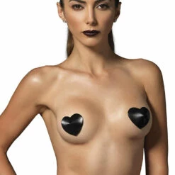 Leg Avenue Wet Look Heart Nipple Pasties 5 Leg Avenue Wet Look Heart Nipple Pasties