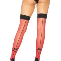 Leg Avenue Bow Backseam Stockings Hosiery