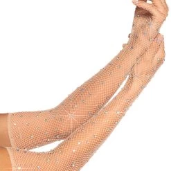 Leg Avenue Accessories Rhinestone Fishnet Gloves 6 Leg Avenue Accessories Rhinestone Fishnet Gloves
