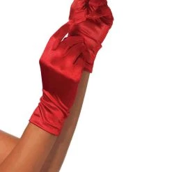 Leg Avenue Satin Wrist Length Gloves