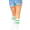 Leg Avenue Hosiery Athletic Striped Knee Highs
