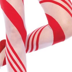 Leg Avenue Candy Cane Striped Pantyhose Hosiery
